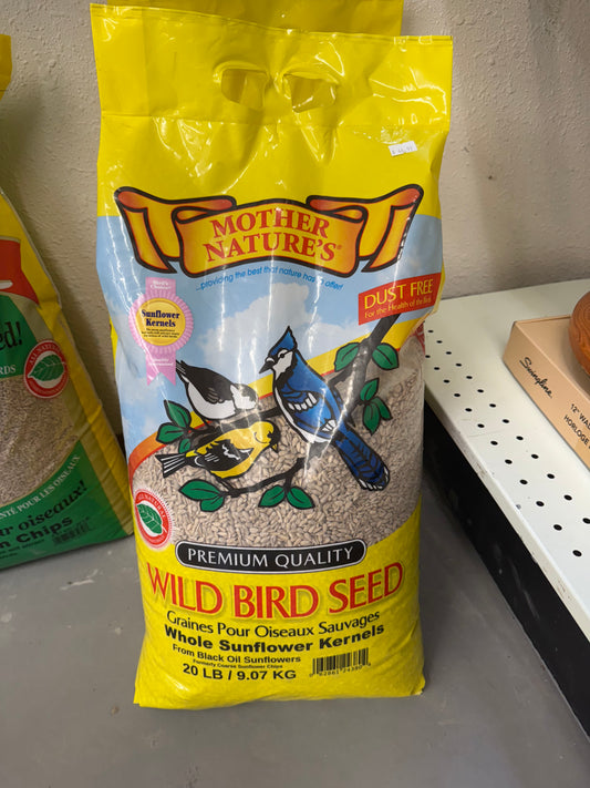 Mother Nature's - Wild Bird Seed - Whole Sunflower Kernels