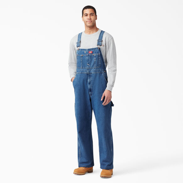 Dickies - Stonewashed Indigo Bib Overalls - 8396SNB