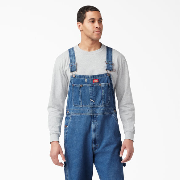 Dickies - Stonewashed Indigo Bib Overalls - 8396SNB