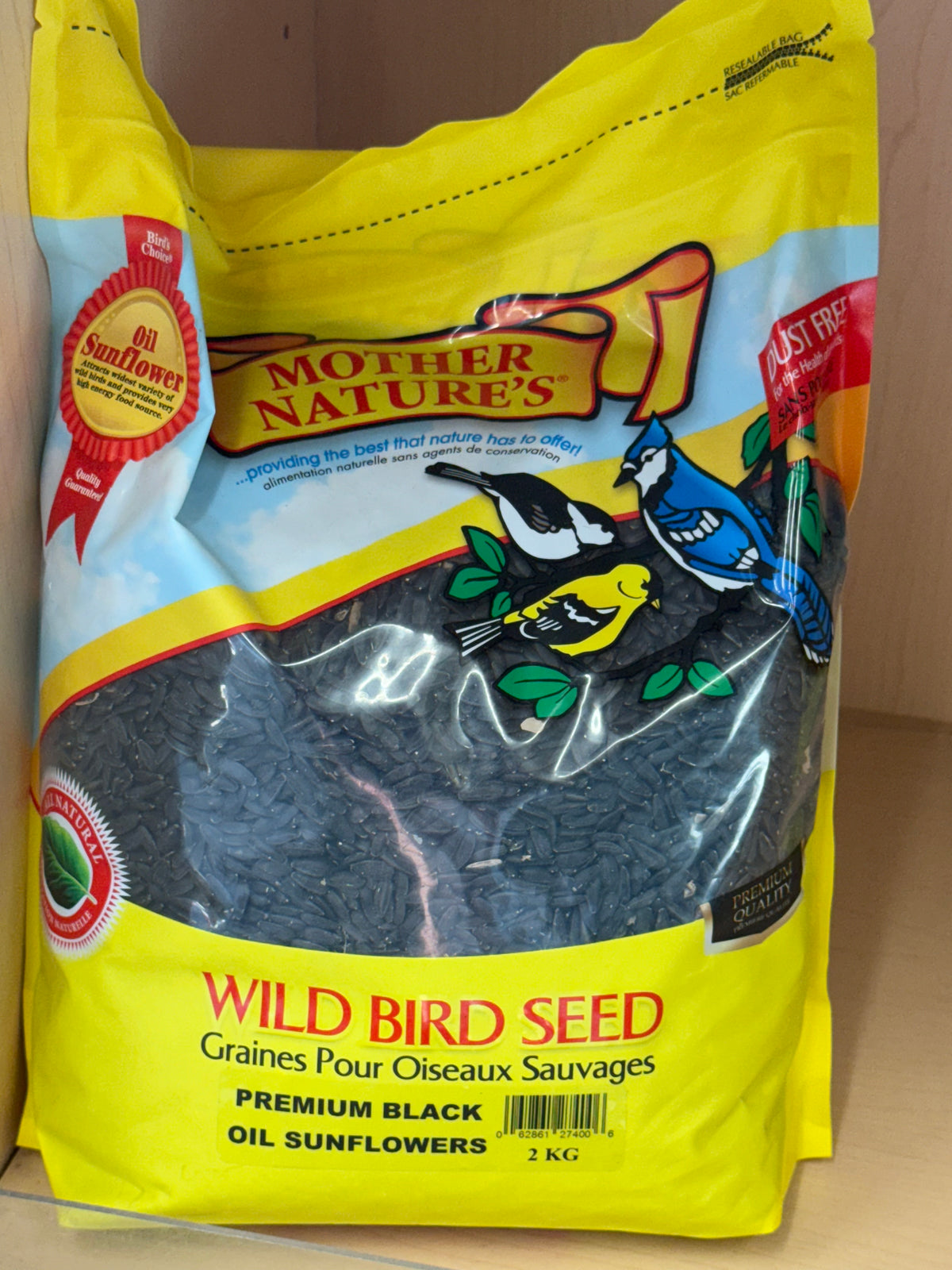 Mother Nature's - Wild Bird Seed - Black Oil Sunflower