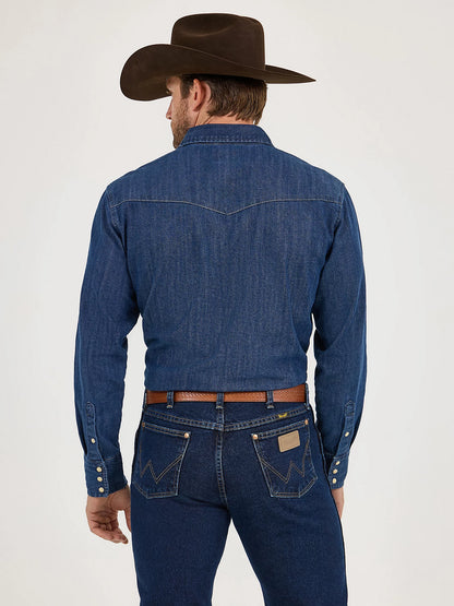 Cowboy Cut® Long Sleeve Western Denim Snap Work Shirt