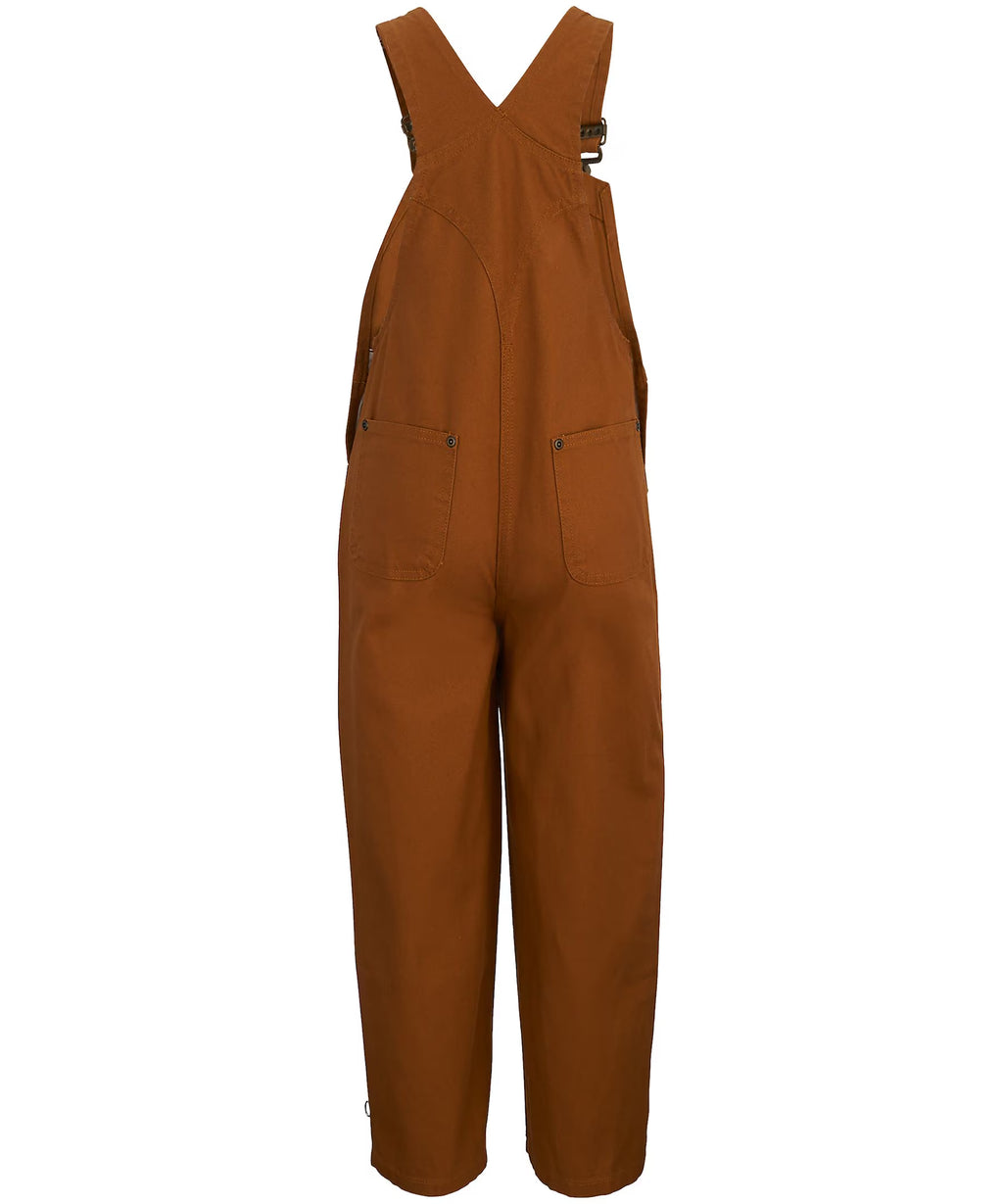 Unisex Loose Fit Canvas Bib Overalls - Kids